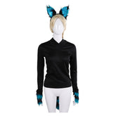 Fox Cosplay Costume Prop Gloves Headband Tail Dress Halloween Carnival Accessories - INSWEAR
